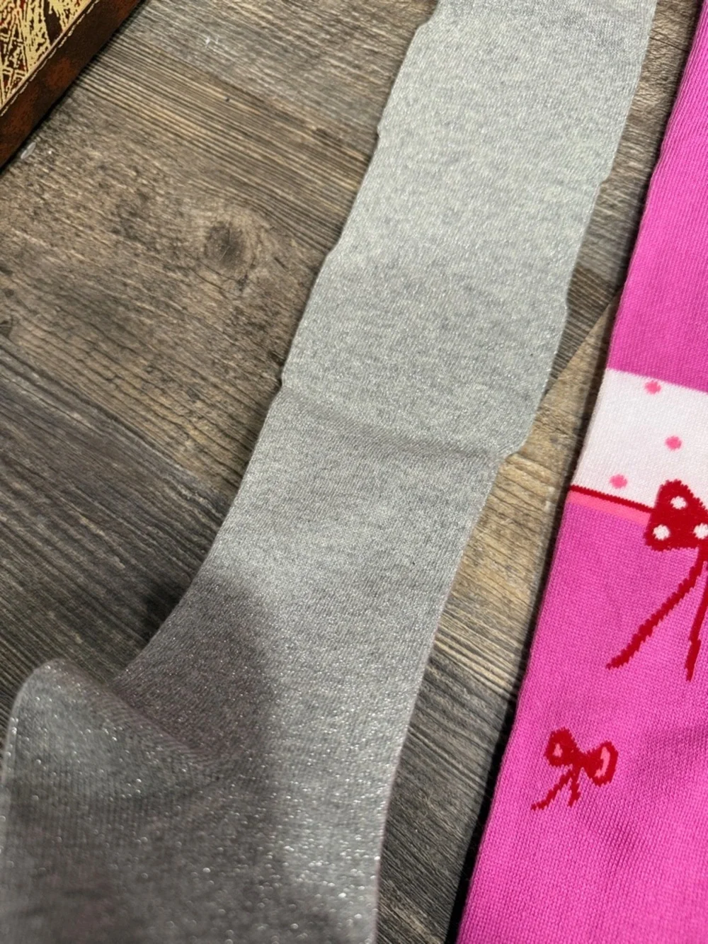 3 Kids Tights Pack - Pink, Light Blue & Gray